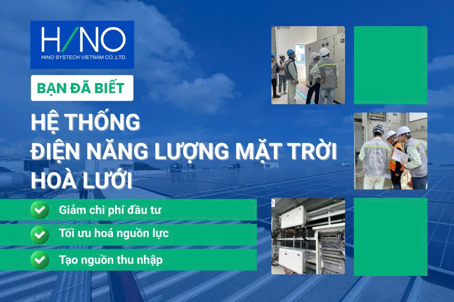 Hệ thống điện mặt trời hòa lưới 