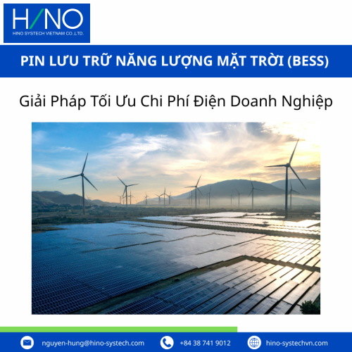 Pin lưu trữ năng lượng mặt trời (BESS): Giải Pháp Tối Ưu Chi Phí Điện Doanh Nghiệp