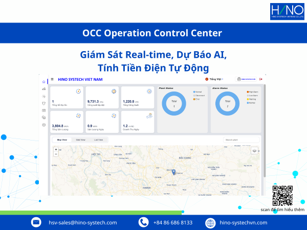 OCC Operation Control Center: Giám Sát Real-time, Dự Báo AI, Tính Tiền Điện Tự Động