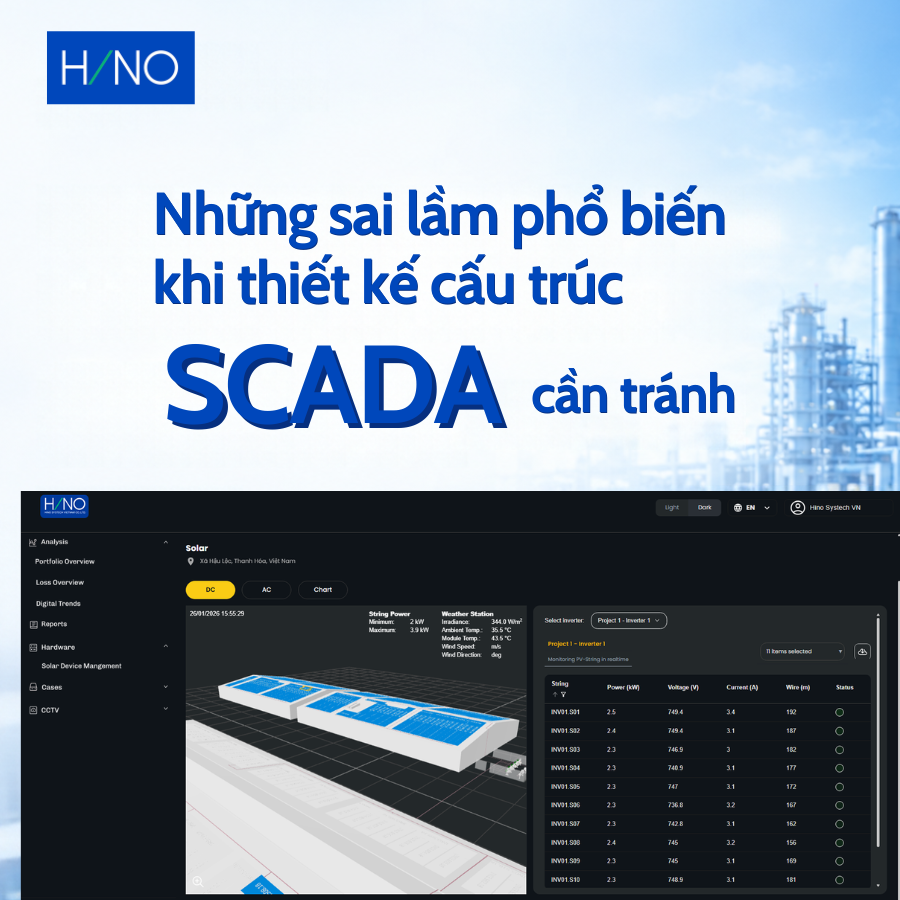Những sai lầm phổ biến khi thiết kế cấu trúc SCADA cần tránh